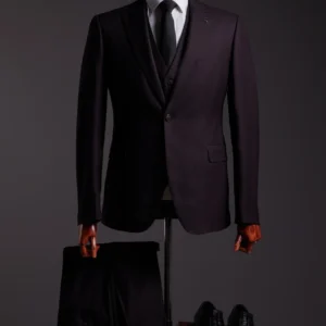 Костюм-тройка тёмно-сливового оттенка DEEP PLUM SUIT