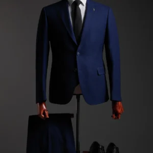 Элегантный костюм-тройка в темно-синих тонах NAVY BLUE SUIT